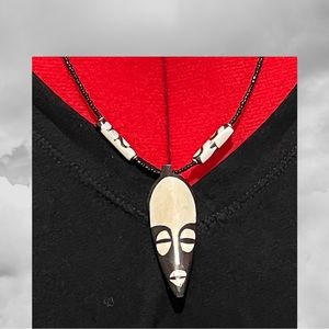 Ugandan necklace with face